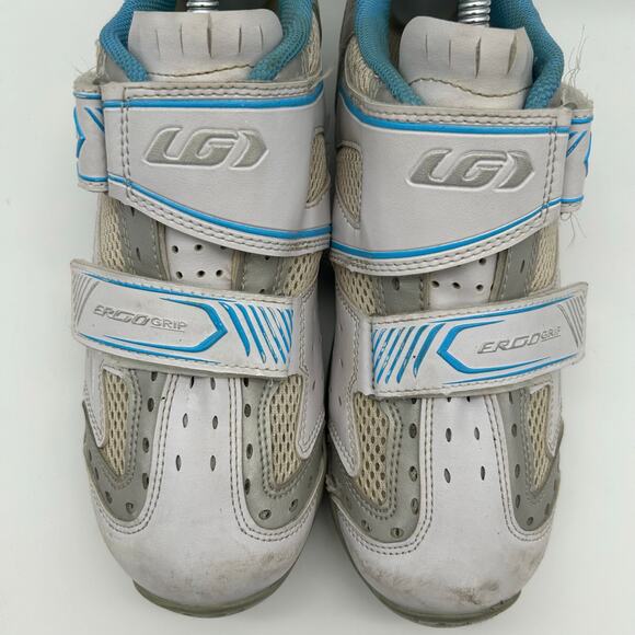 Louis Garneau Ergo Grip Cycle Shoes Womens Size 8.5 Blue Multi Rx Biking - Picture 3 of 9